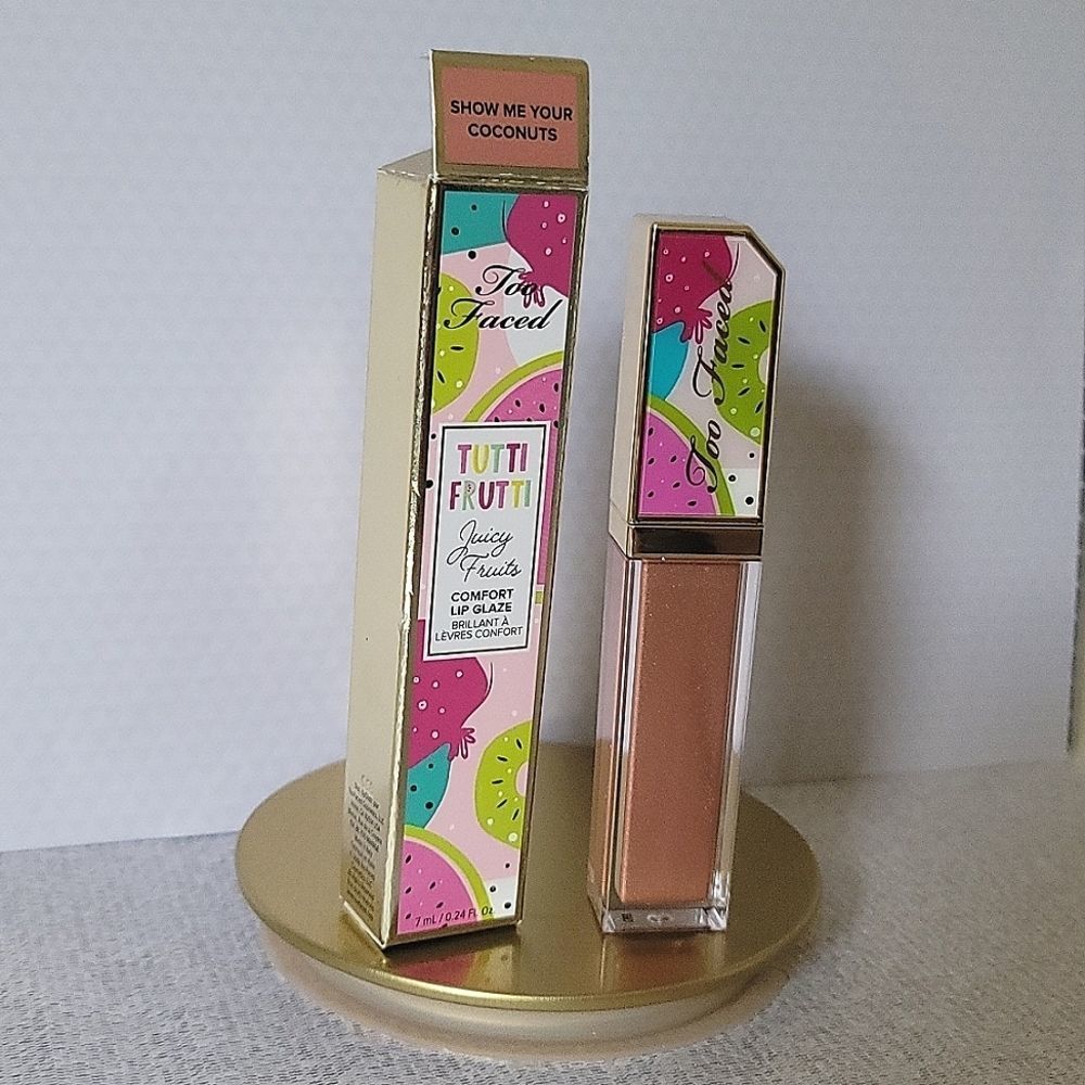 Too Faced Tutti Frutti Juicy Fruits Comfort Lip Glaze - Show Me Your Coconuts